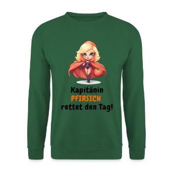 Le capitaine Peach sauve la situation - Sweat-shirt Unisexe - vert foncé - Devant