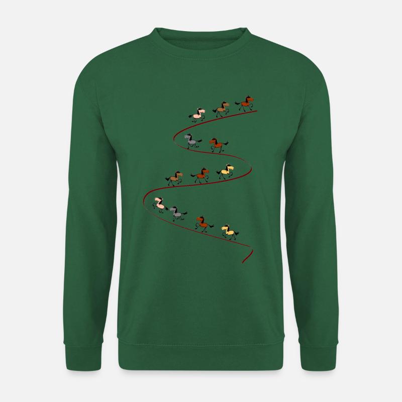 Islandpferde - Unisex Pullover - Grün