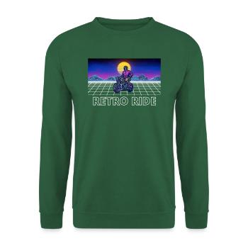 Supermoto Retro - Unisex Pullover - Grün - Vorne