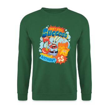 Bob l'Éponge M. Krabs Design Amusant - Sweat-shirt Unisexe - vert foncé - Devant