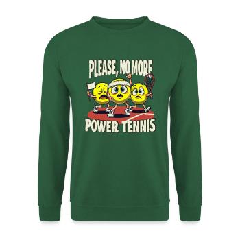 T-shirt Tennis Ball Power Tennis Funny - Unisex Pullover - Grün - Vorne