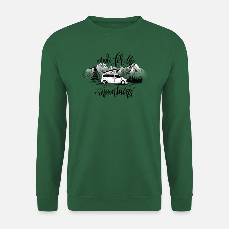 Campster Van - "made for mountains" - Unisex Pullover - Grün