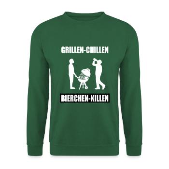 BBQ - Unisex Pullover - Grün - Vorne