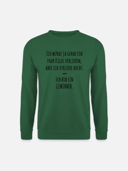 Ich bin ein Gewinner Kilos verlieren Abnehmen - Unisex Pullover - Grün