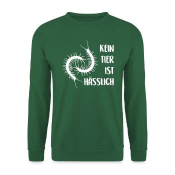 kein tier ist hässlich - meine schönen Skolopender - Unisex Pullover - Grün - Vorne