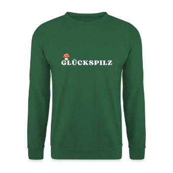 Glückspilz - Unisex Pullover - Grün - Vorne