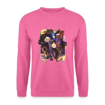 Tout est interconnecté - Sweat-shirt Unisexe - rose - Devant
