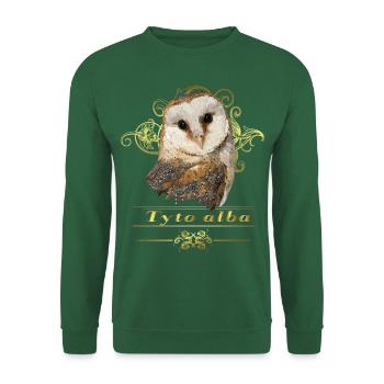 Bell owl - Unisex Sweatshirt - green - Front