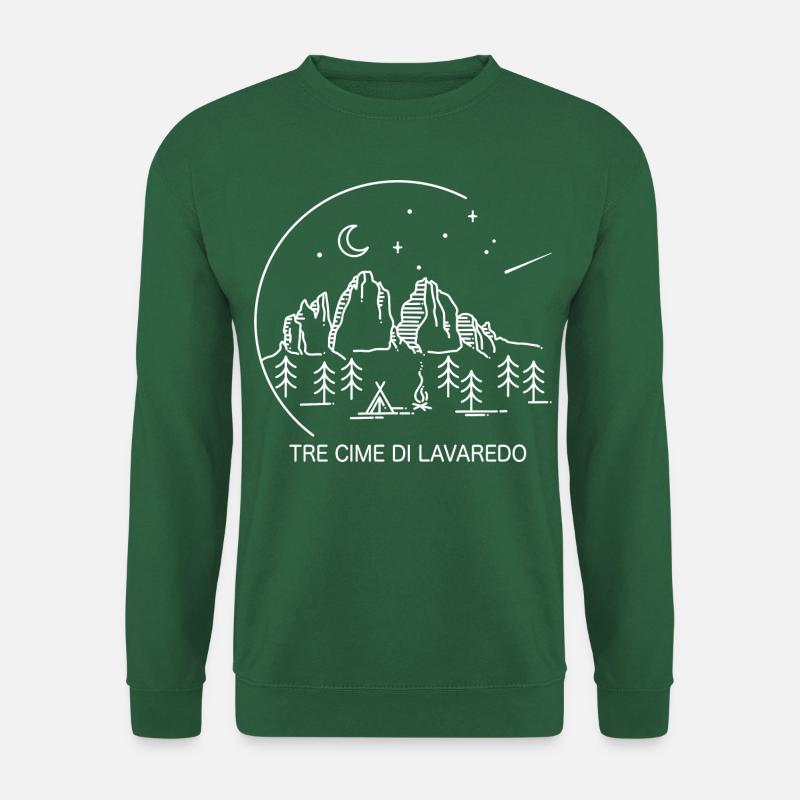Drei Zinnen Tre Cime di Lavaredo Dolomiten Italien - Unisex Pullover - Grün