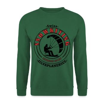 Swiss Snowkiting Rouge - Sweat-shirt Unisexe - vert foncé - Devant
