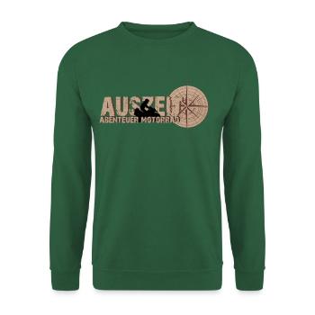 Abenteuer Motorrad - Unisex Pullover - Grün - Vorne