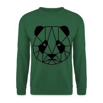 Panda Geometric Line - Unisex Sweatshirt - green - Front