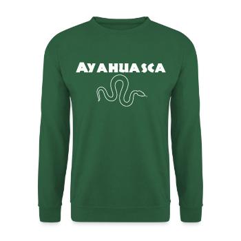 Ayahuasca Schlange Yage DMT Geschenkidee - Unisex Pullover - Grün - Vorne