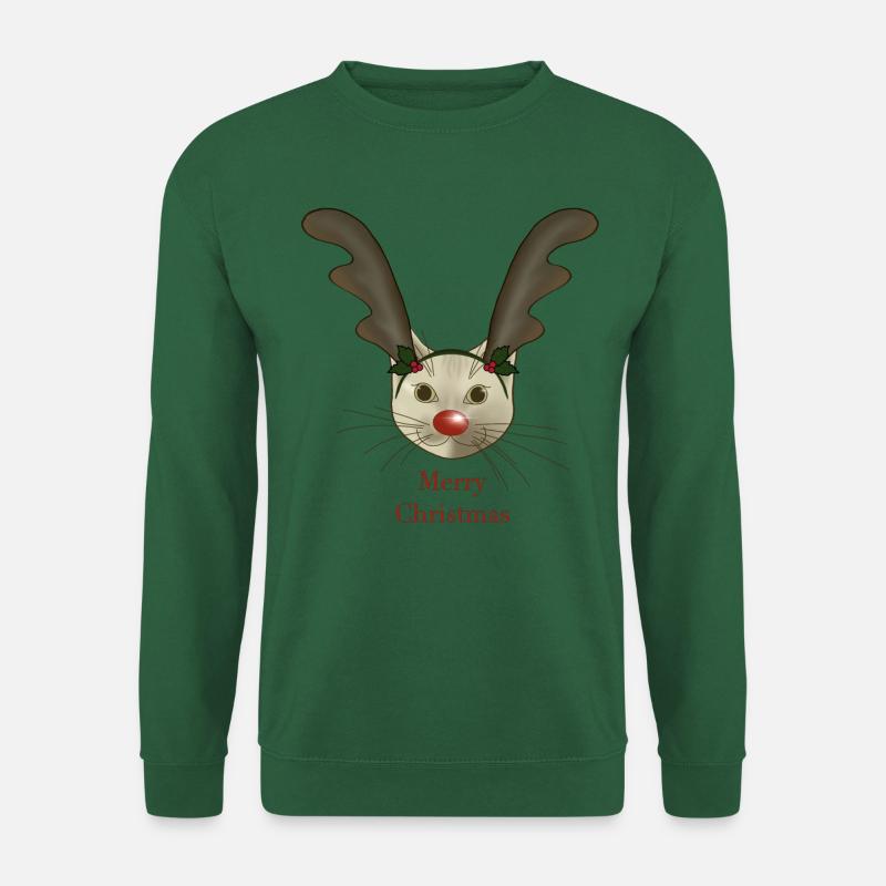 Christmas Cat - Unisex Sweatshirt - green