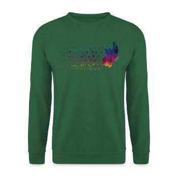 Butterfly - Rainbow Stardust - Unisex Sweatshirt - green - Front
