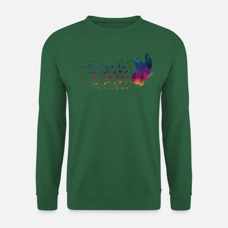 Butterfly - Rainbow Stardust - Unisex Sweatshirt - green
