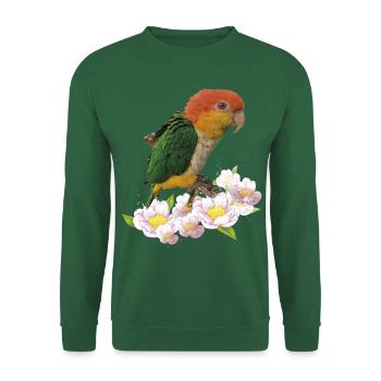 The orange-headed caique - Unisex Sweatshirt - green - Front