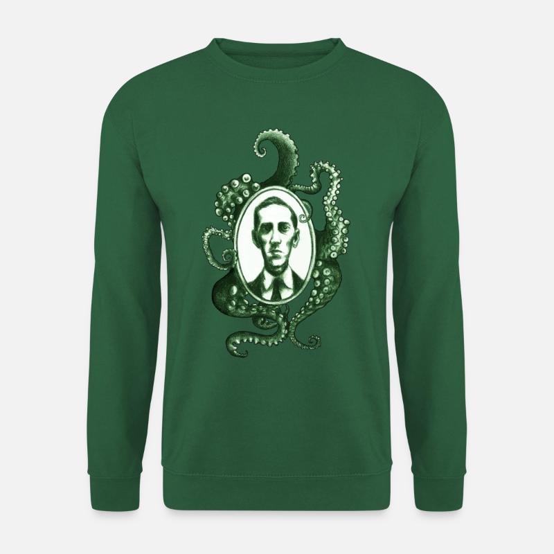 HP Lovecraft - Tentakelportrait - Unisex Pullover - Grün