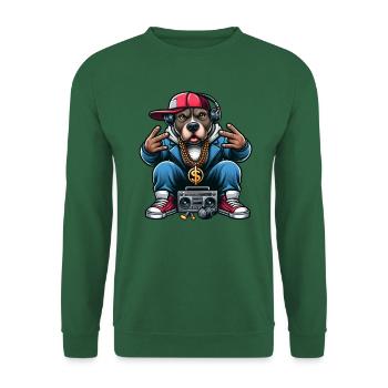 Pitbull Der DJ - Unisex Pullover - Grün - Vorne