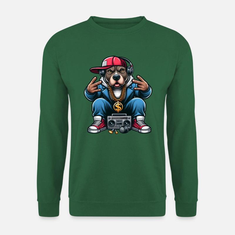 Pitbull Der DJ - Unisex Pullover - Grün