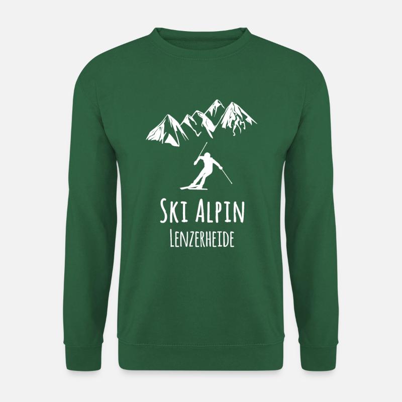 ski alpin lenzerheide - Unisex Pullover - Grün