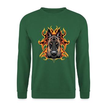 Malinois Flash - Unisex Sweatshirt - green - Front