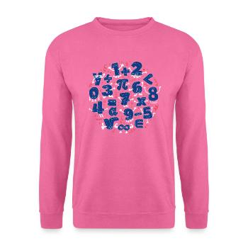 Nombres Heureux (Maths) - Sweat-shirt Unisexe - rose - Devant