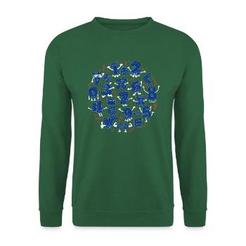 Happy Numbers (Mathe) - Unisex Pullover - Grün - Vorne