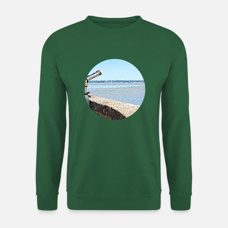 Distant ocean view - Unisex Sweatshirt - green