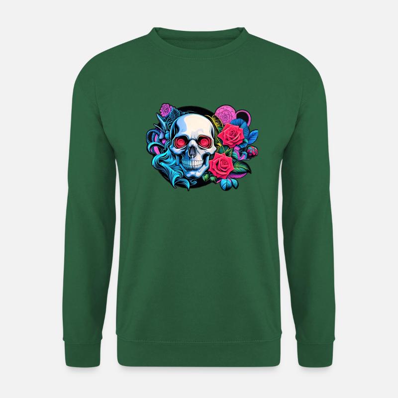 Skulls 'n' Roses - The Buket - Unisex Pullover - Grün