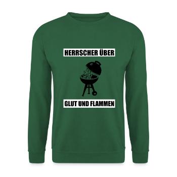 BBQ - Unisex Pullover - Grün - Vorne