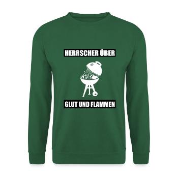 BBQ - Unisex Pullover - Grün - Vorne