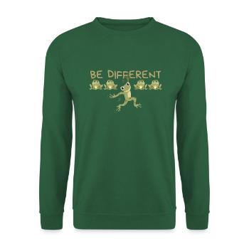 BE DIFFERENT Frog - Unisex Sweatshirt - green - Front
