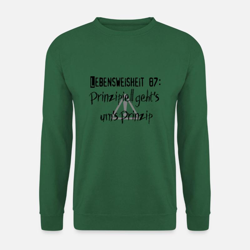 Lebensweisheit 87 - Unisex Pullover - Grün