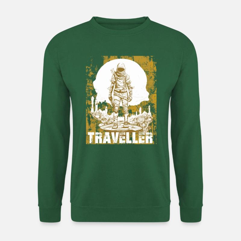 traveller 01, Postapokalypse - Unisex Pullover - Grün