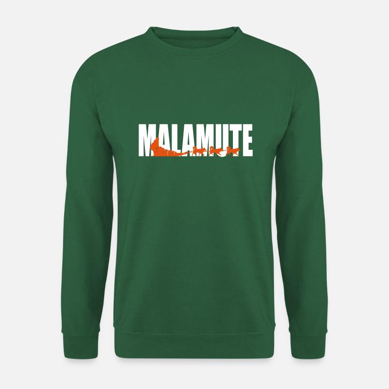 Malamute Musher pack von Musher-Shirts.de - Unisex Pullover - Grün