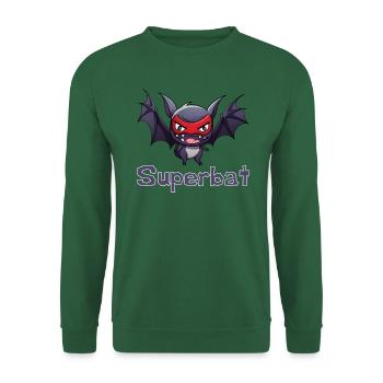 Super Bat - Halloween - Unisex Sweatshirt - green - Front