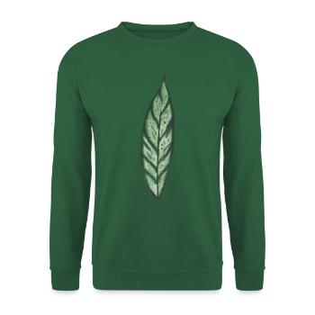 Apoballis feuille plantlover botanique plante amour - Sweat-shirt Unisexe - vert foncé - Devant