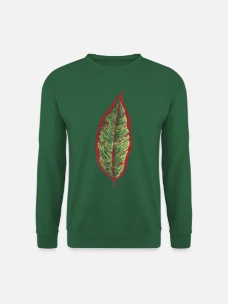 Philodendron leaf plantlover botany plants - Unisex Sweatshirt - green