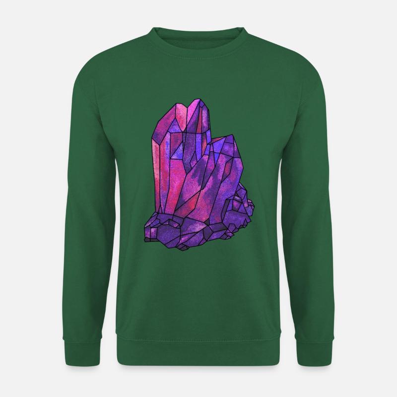 Kristall Edelstein Diamant viva magenta Juwel - Unisex Pullover - Grün