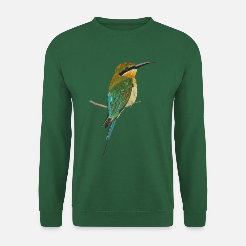 Guêpiers Oiseaux Oiseau de paradis Merops apiaster - Sweat-shirt Unisexe - vert foncé
