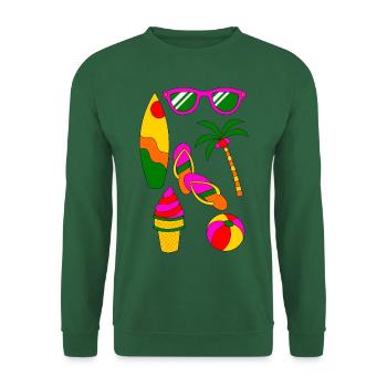 Summer Retro Summer Holiday like ice in the sunshine - Unisex Sweatshirt - green - Front