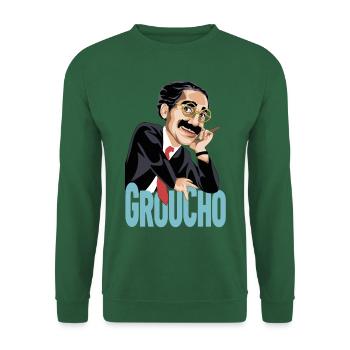 GROUCHO Der große Komiker des zwanzigsten Jahrhunderts - Unisex Pullover - Grün - Vorne