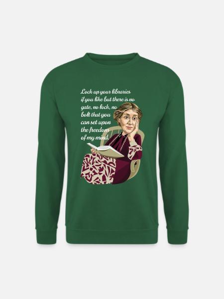 Virginie Woolf - Sweat-shirt Unisexe - vert foncé