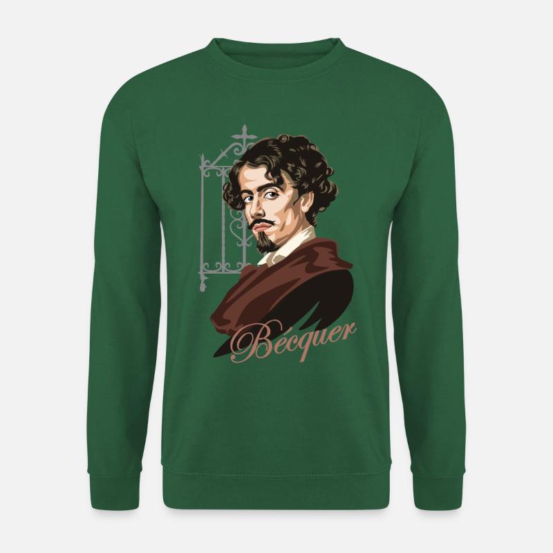 Gustavo Adolfo Bécquer - Unisex Sweatshirt - green