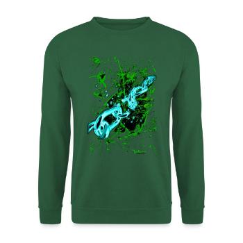 "PushYourLimits" by Acryl Gallery & Design - Unisex Sweatshirt - green - Front