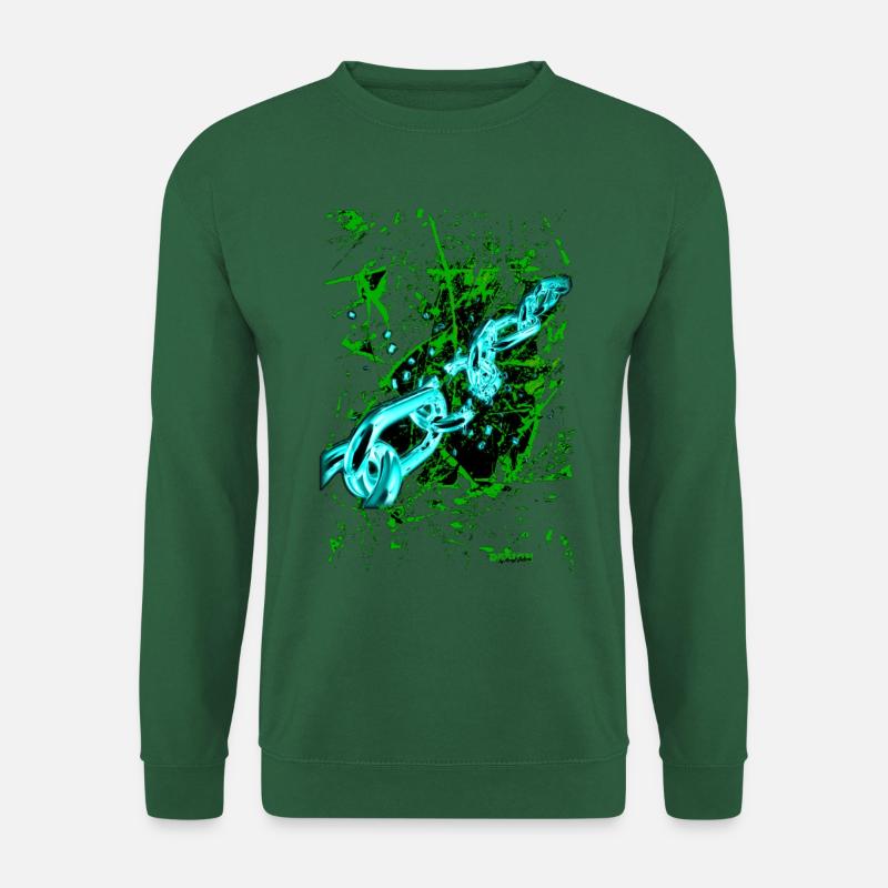 "PushYourLimits" by Acryl Gallery & Design - Unisex Sweatshirt - green