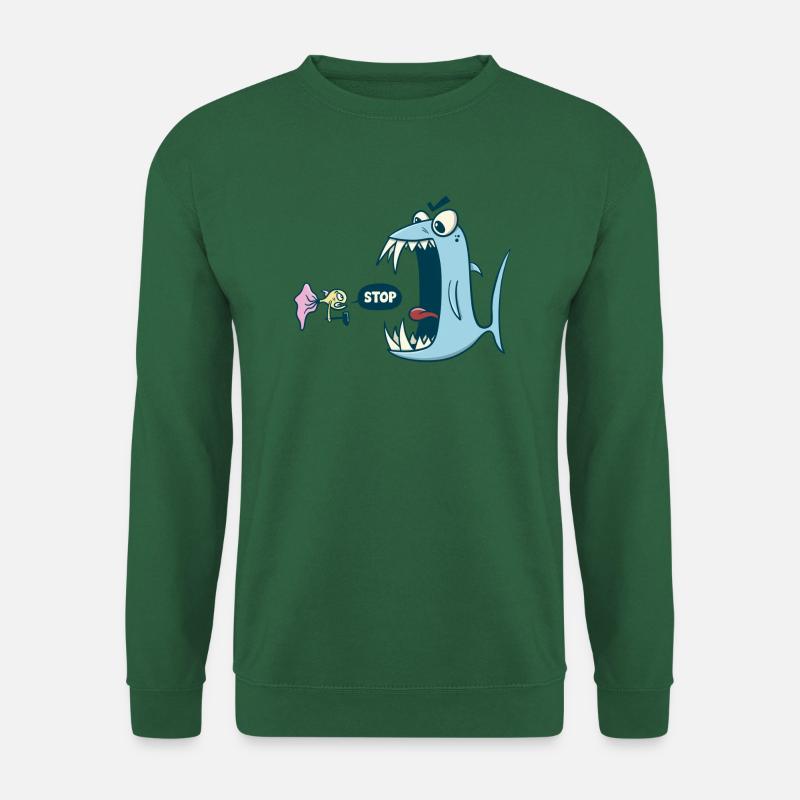 Stop - Klein gegen groß - Unisex Pullover - Grün