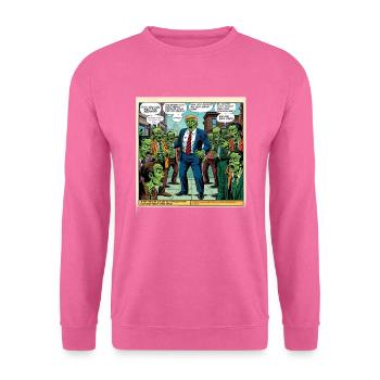 Zombie-Apokalypse – Chaos im Vintage-Comic-Stil - Unisex Pullover - Pink - Vorne