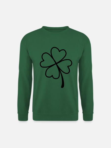 Kleeblatt Glück Gesund - Unisex Pullover - Grün